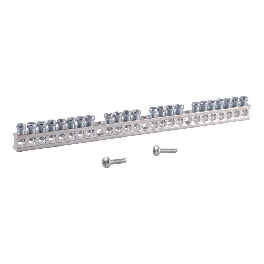 Square D 23-Terminal Aluminum Ground Bar Kit