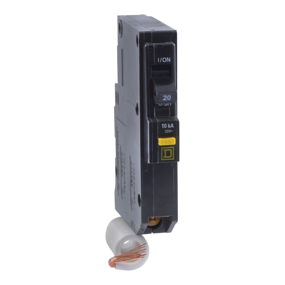 Square D QO 20 Amp 1-Pole GFCI Circuit Breaker