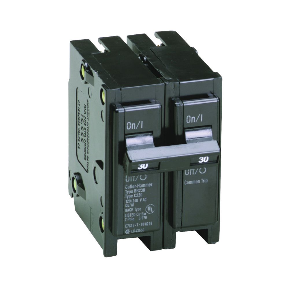 Cutler-Hammer 30 Amp 2-Pole Type BR Mini Circuit Breaker