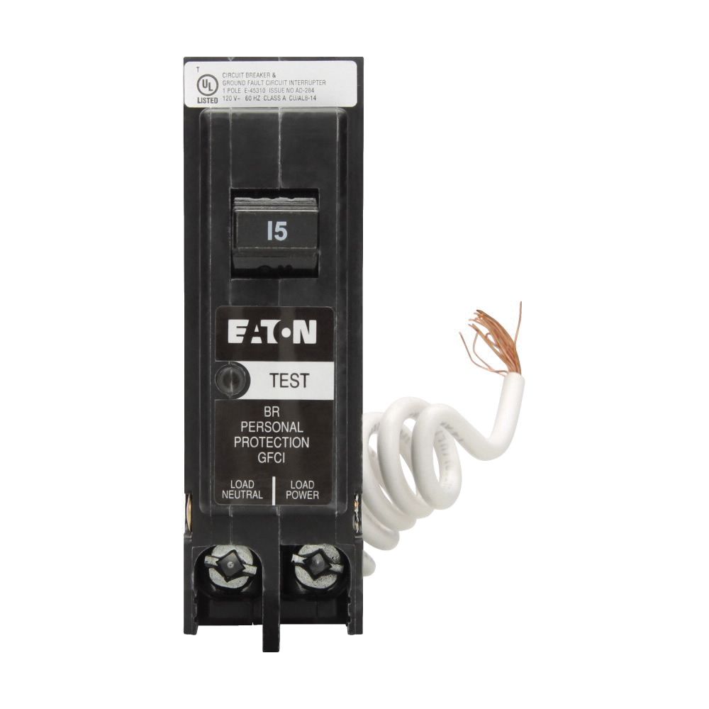 Eaton Wiring 15 Amp 1-Pole GFCI Circuit Breaker