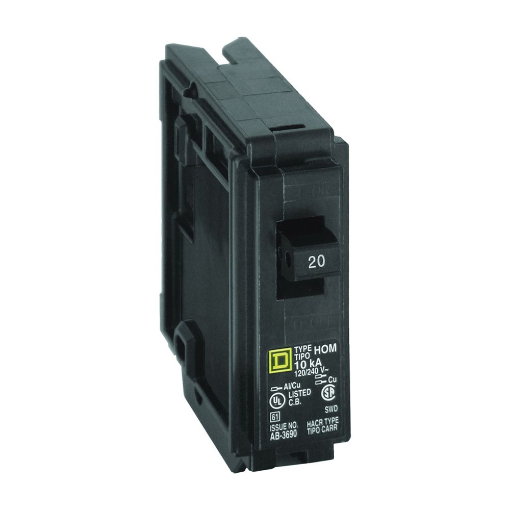 Square D Homeline 1 in. 20 AMP 1-Pole Circuit Breaker