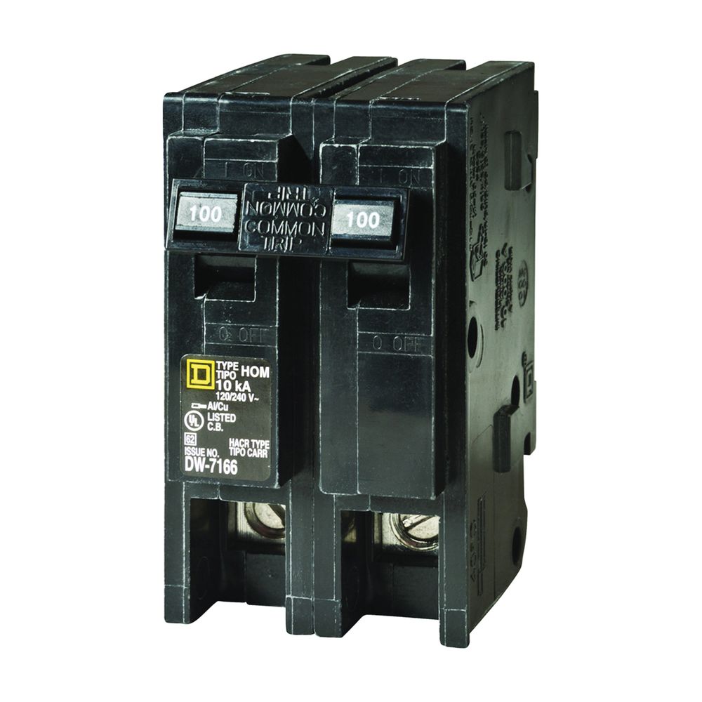 Square D Homeline 100 A 2-Pole Circuit Breaker