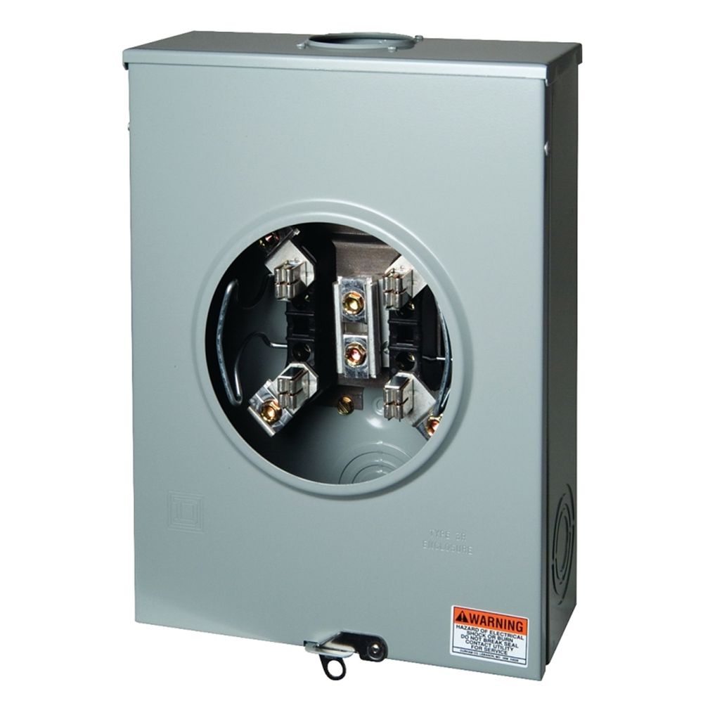 Square D 200 AMP Outdoor Ringless Meter Socket