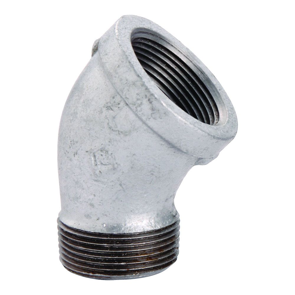 ProSource 1-1/4 in. 45-Degree Galvanized Street Elbow
