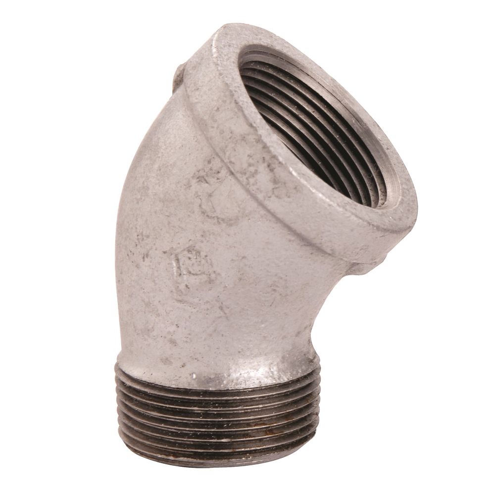 ProSource 1-1/2 in. 45-Degree Galvanized Street Pipe Elbow