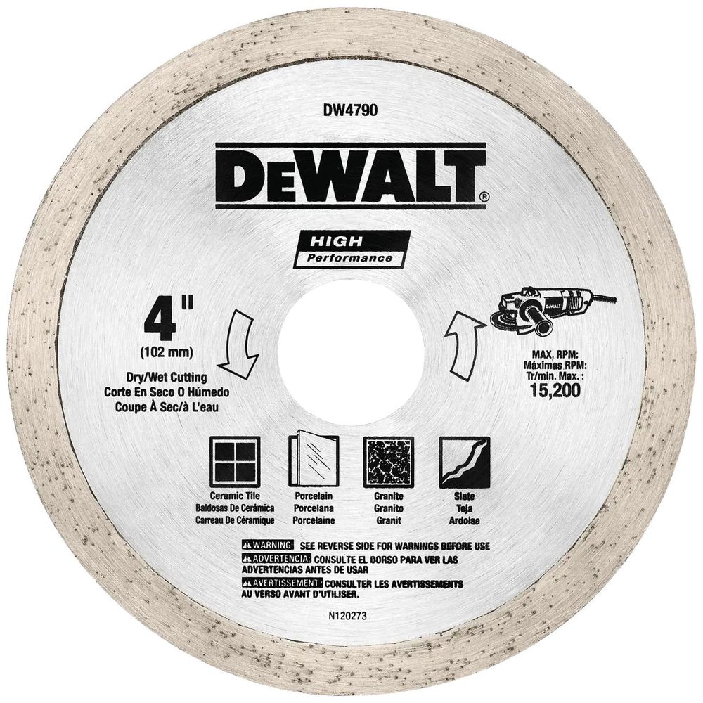 Dewalt 4 in. Cutoff Wheel Tile Blade
