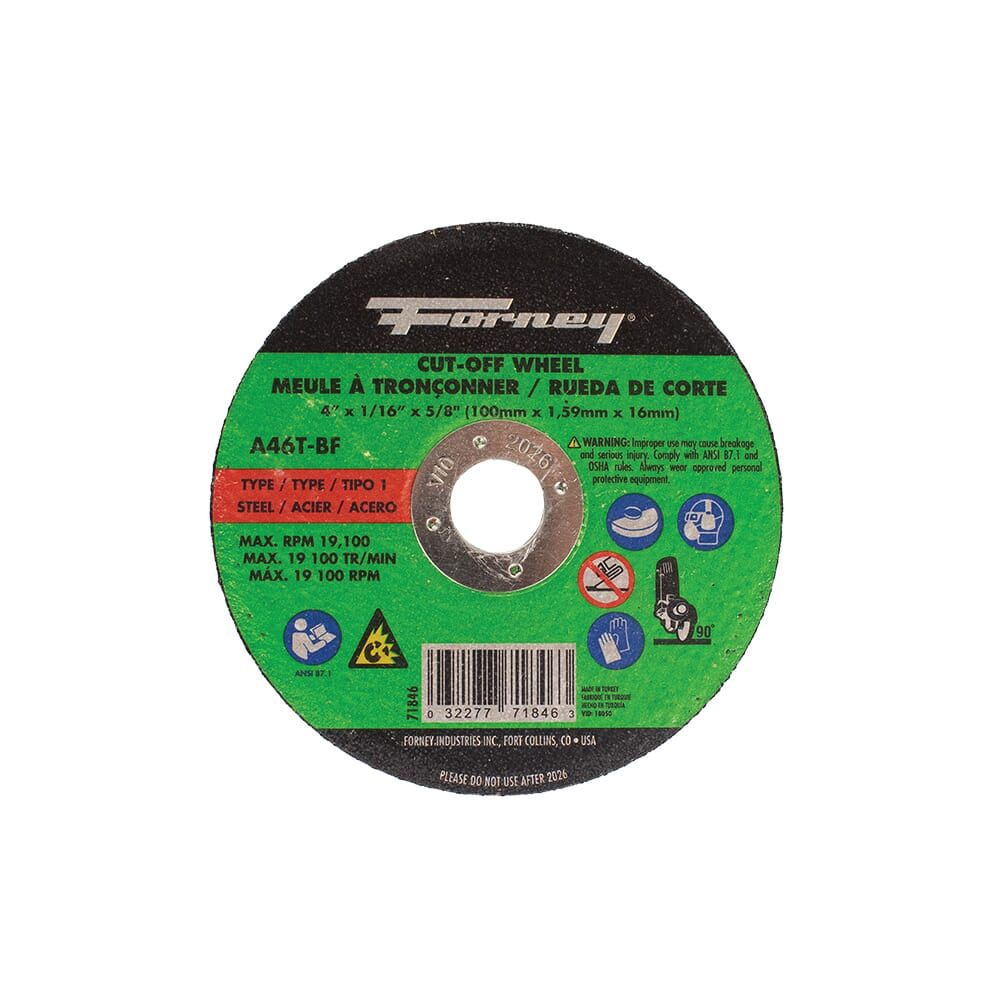 Forney 4 in. x 1/16 in. x 5/8 in. Cut-Off Wheel