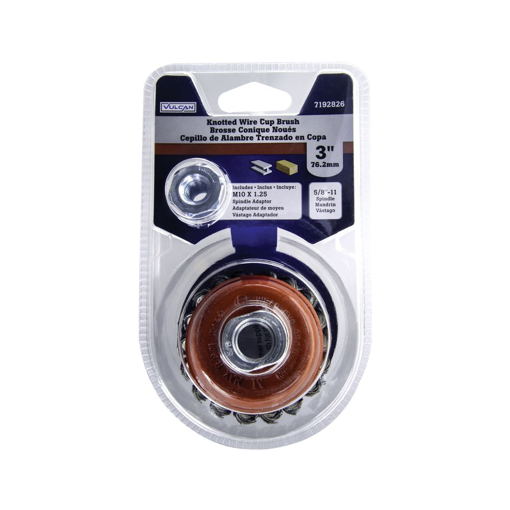 Vulcan 3 in. Knotted Wire Cup Brush