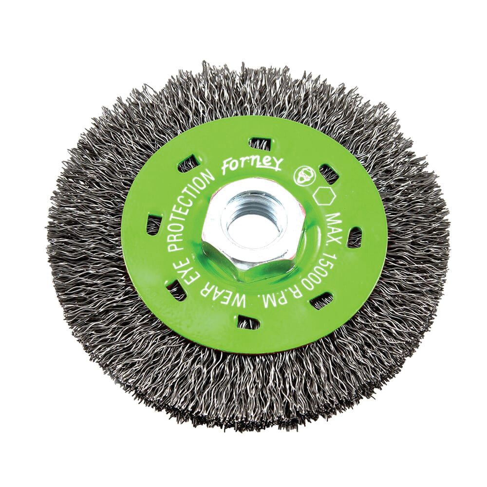 Forney 4 in. Crimped Wire Wheel Brush