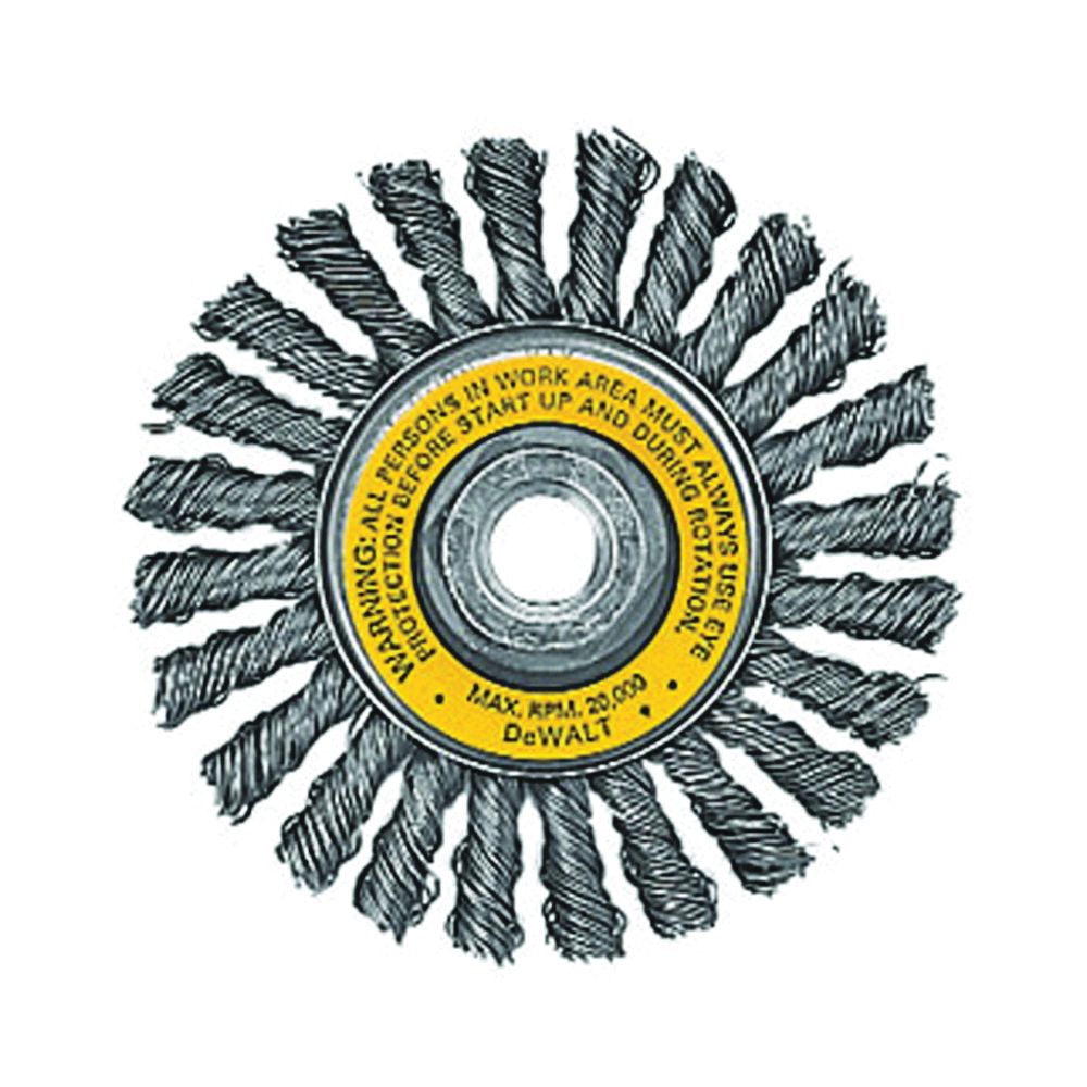 DEWALT 4 in. Cable Twist Wire Wheel Brush