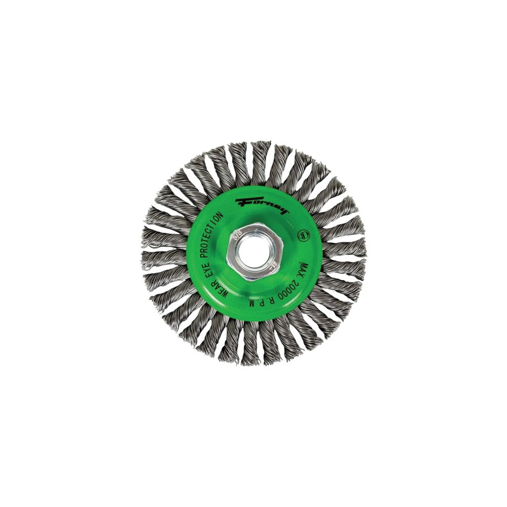 Forney 4 in. Stringer Bead Wire Wheel Brush