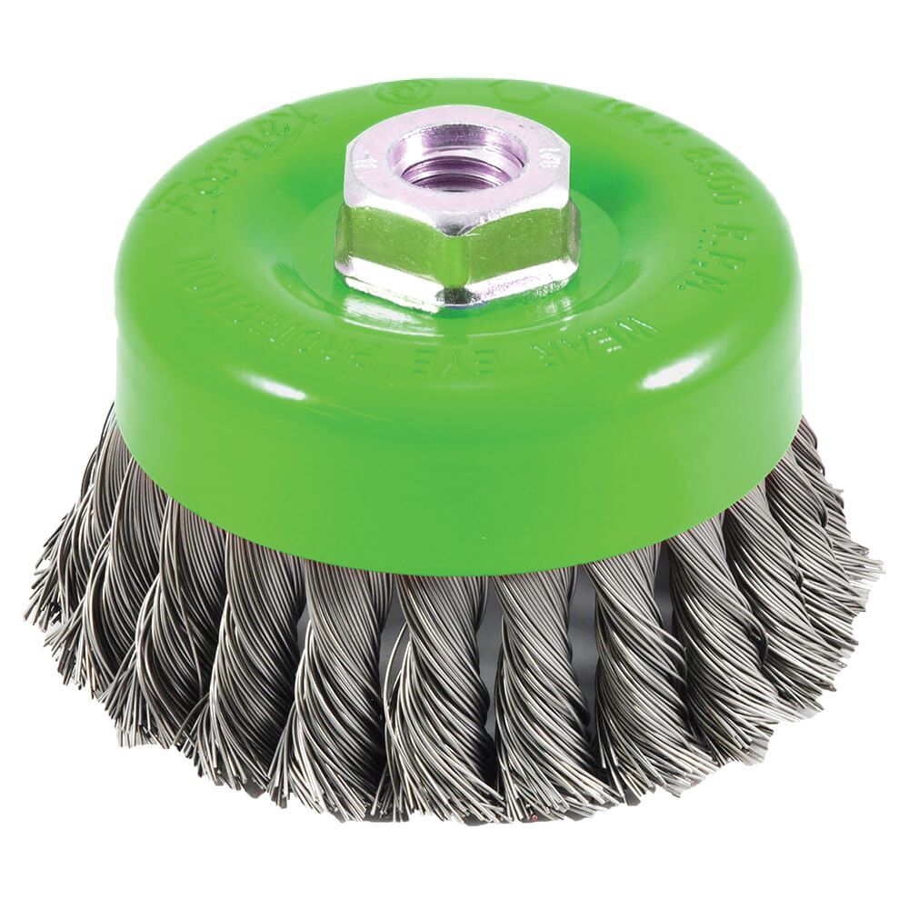 Forney 4 in. Knotted Wire Cup Brush