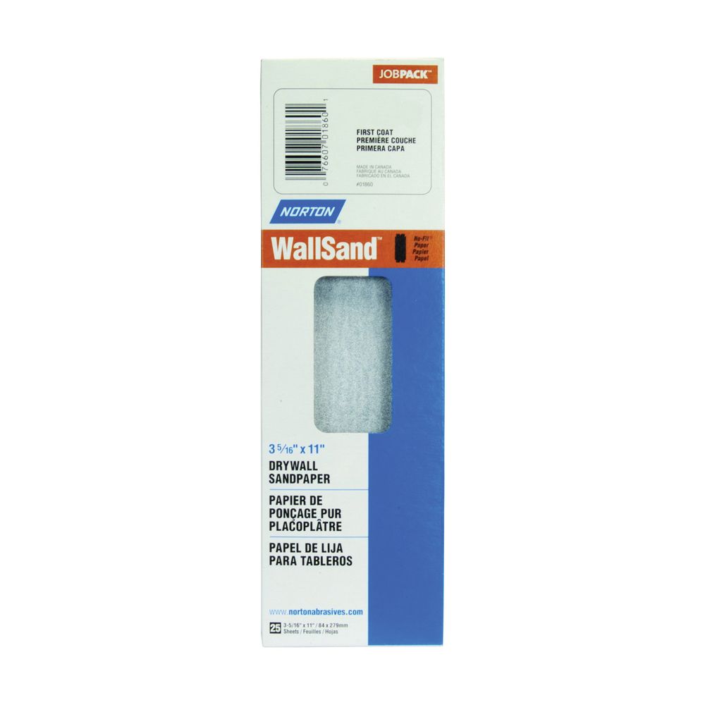 Norton 4-3/16 in. x 11-1/4 in. 100 Grit Drywall Sandpaper