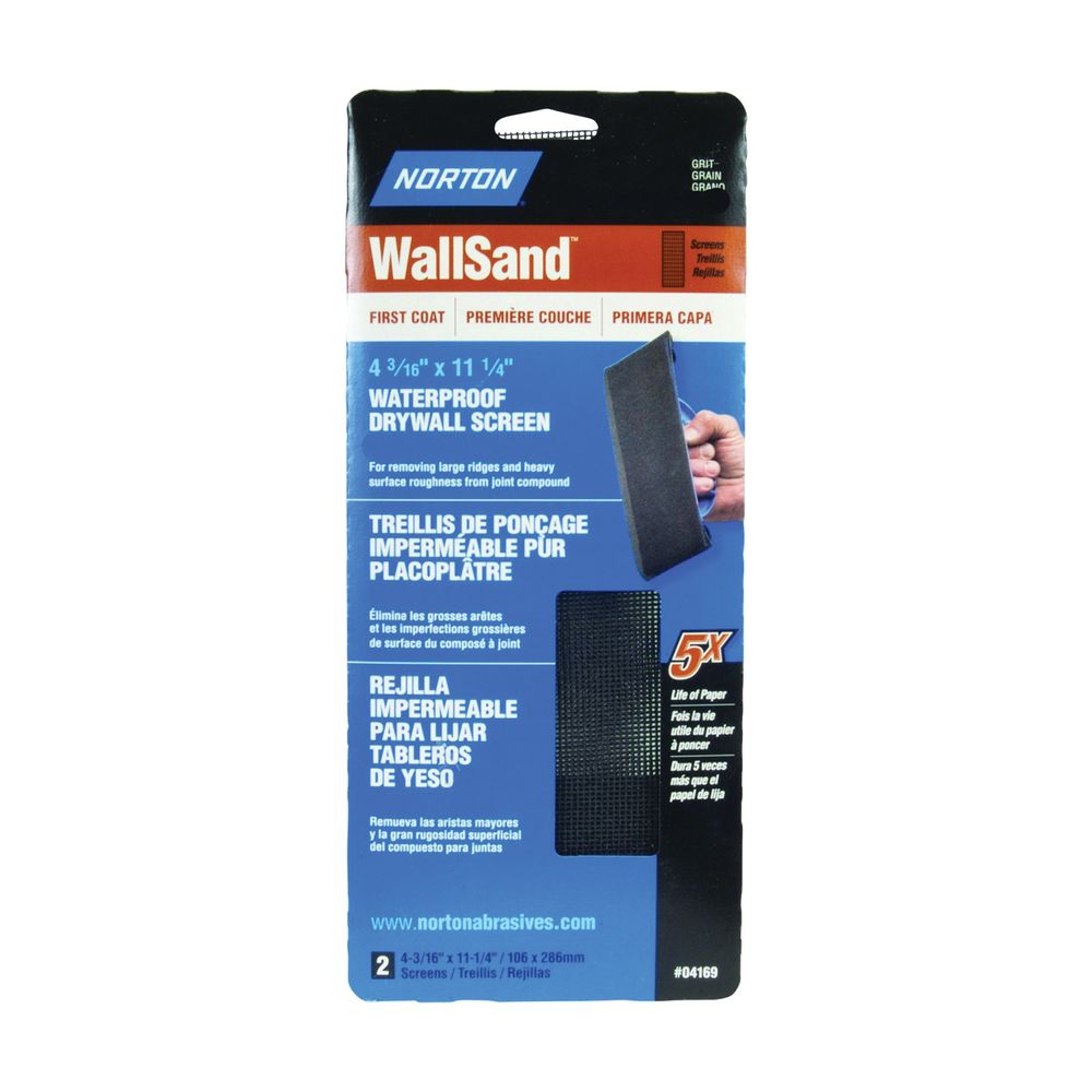 Norton 4-3/16 in. x 11-1/4 in. 120 Grit Drywall Sanding Screen Paper