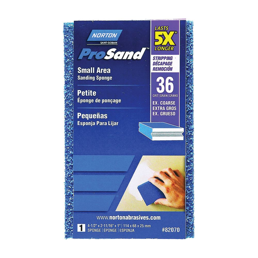 Norton 4-1/2 in. x 2-11/16 in. 36 Grit Extra Coarse Sanding Sponge