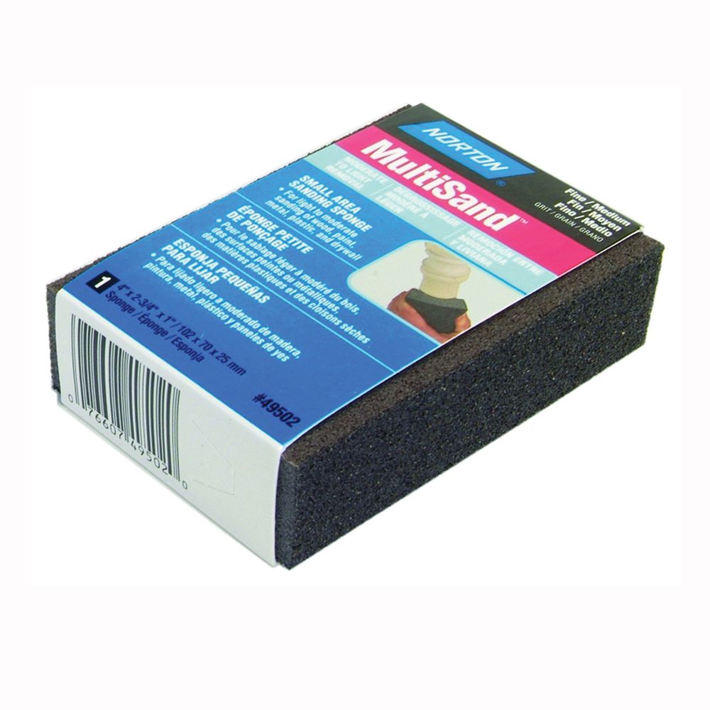 Norton 4 in. x 2-3/4 in. x 1 in. Sanding Sponge