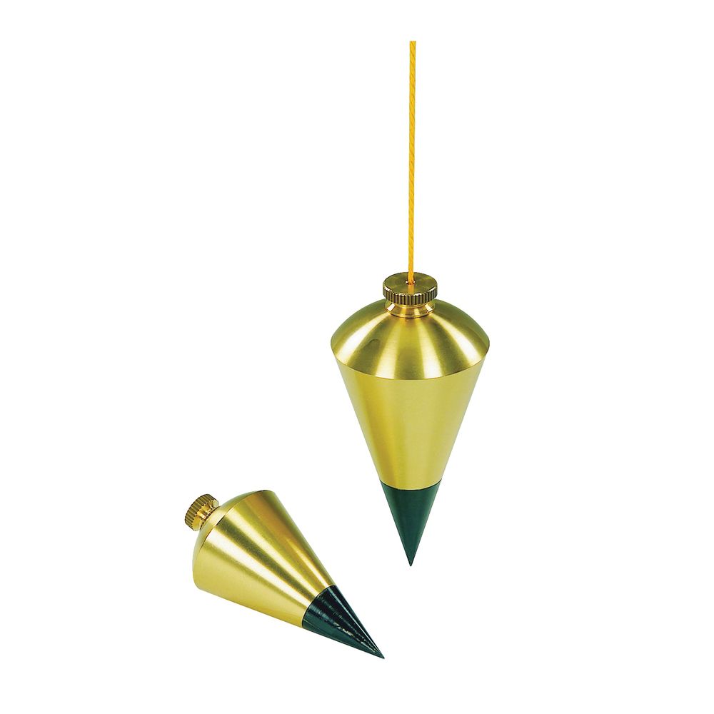 Stanley 8 oz. Solid Brass Cone Plumb Bob