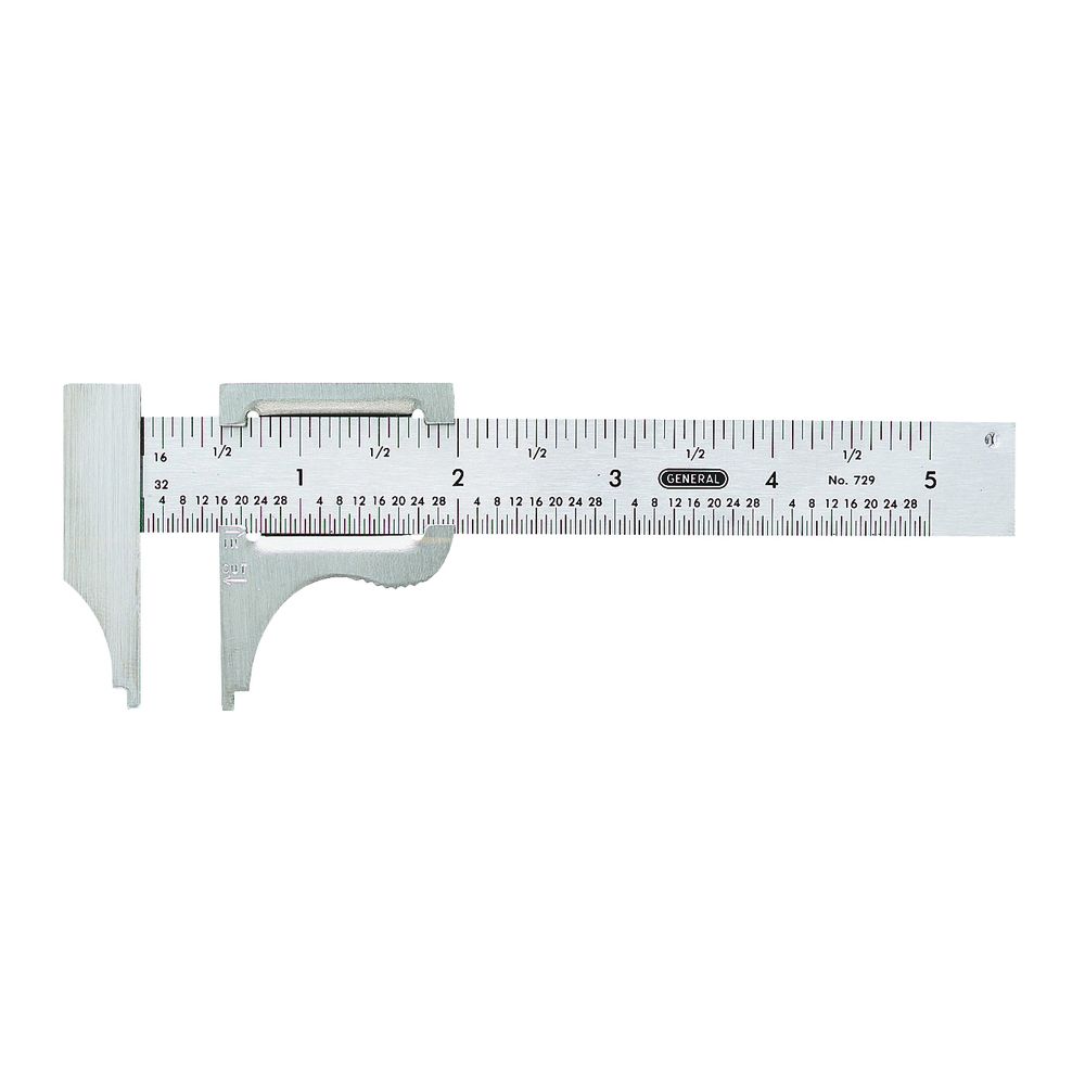 General 4 in. Stainless Steel Pocket Slide Caliper