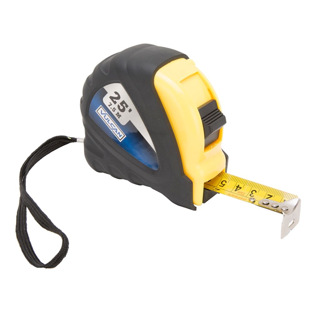 Vulcan 1 in. x 25 ft. Rubber Shell Tape Measure