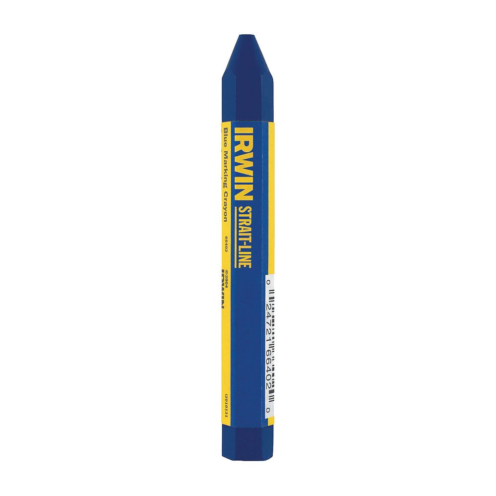 Irwin STRAIT-LINE 1/2 in. x 4-1/2 in. Blue Standard Lumber Crayon
