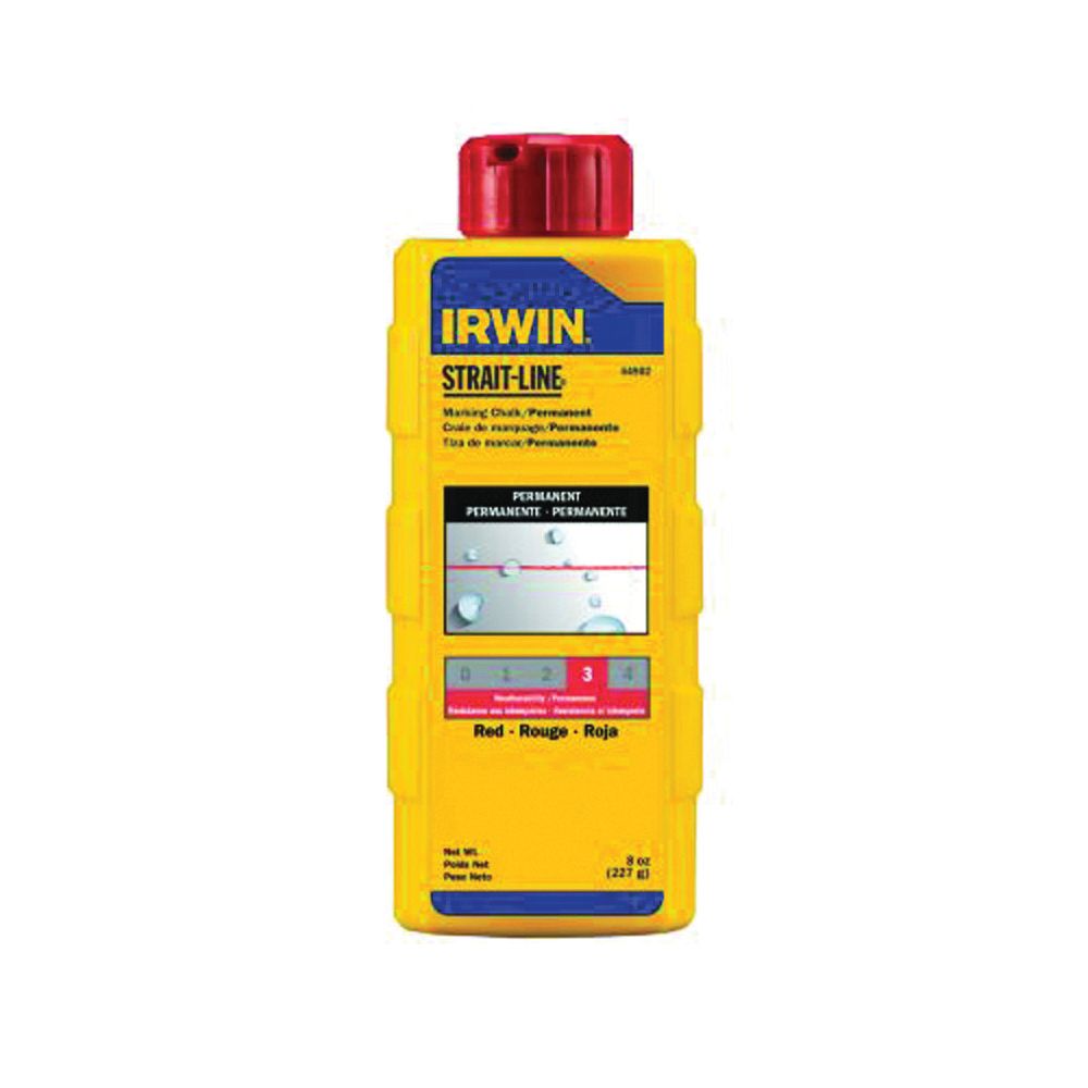 Irwin STRAIT-LINE 8 oz. Red Marking Chalk Refill