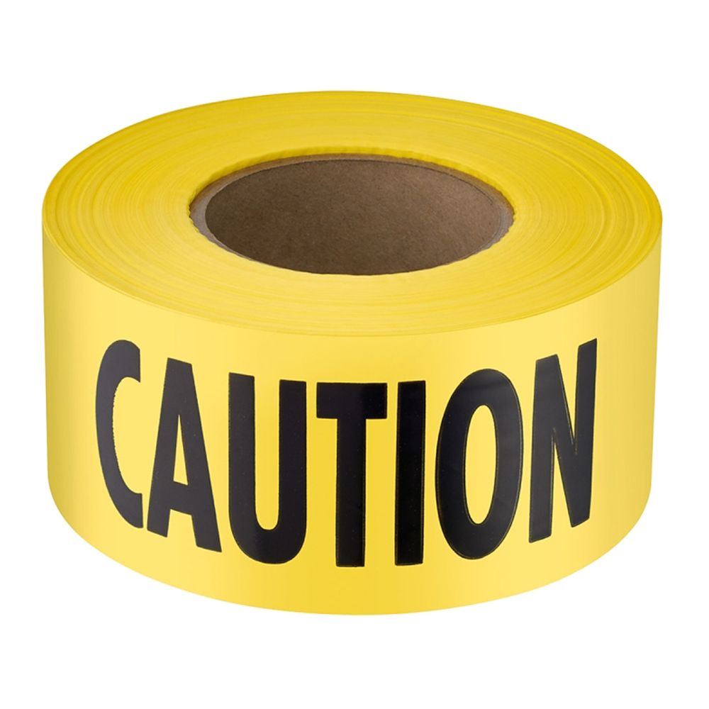 Empire 3 in. x 1,000 ft. Yellow Caution Barricade Tape