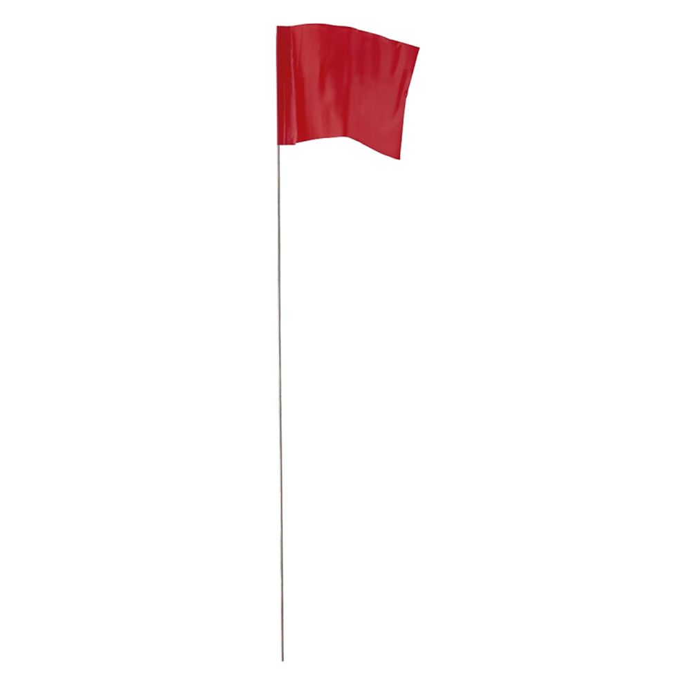 Empire 2-1/2 in. x 3-1/2 in. x 21 in. Red Stake Flag