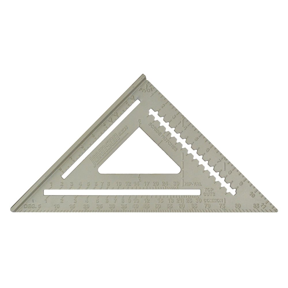 Johnson Level 12 in. Aluminum Rafter Square