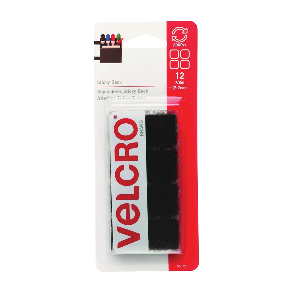 Velcro Brand 7/8 in. Square Hook and Loop Fastener