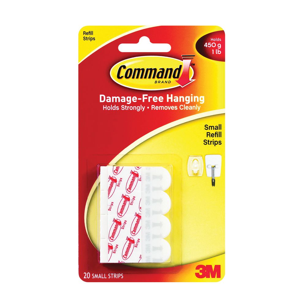 Command Small White Picture Hanger Refill Strips