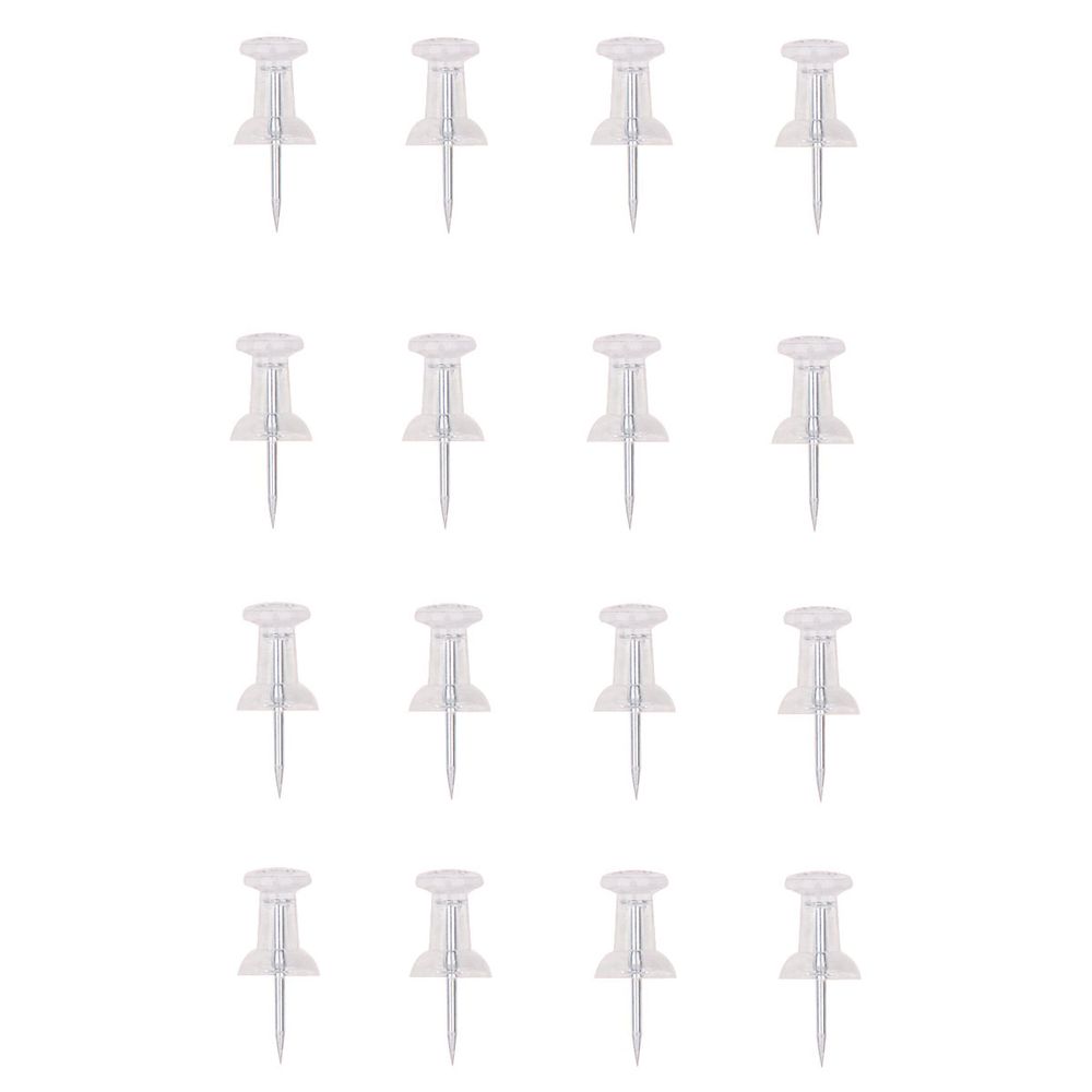 ProSource 16-Piece Clear Push Pins