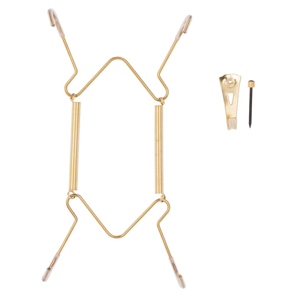 ProSource 5-7 in. Polished Brass Plate Hanger