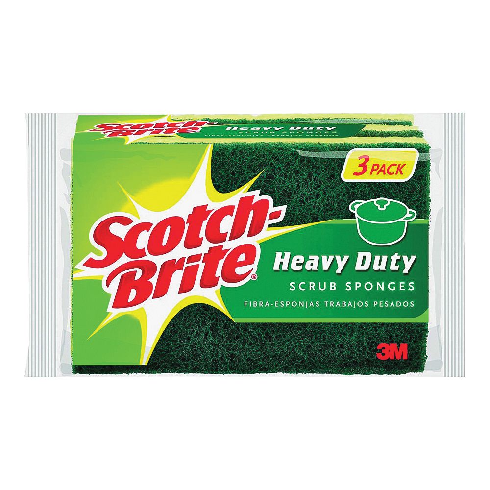 Scotch-Brite Heavy Duty Scrub Sponge, 3-Pack