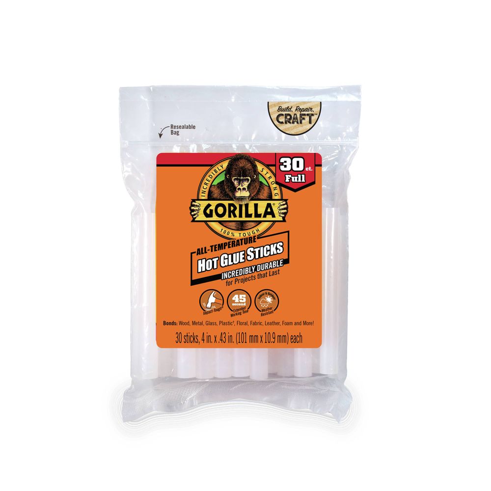 Gorilla 4 in. Mini Hot Glue Sticks