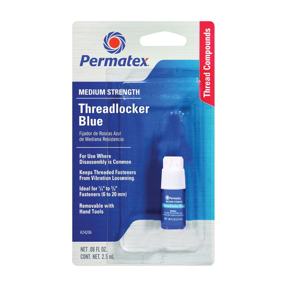 Permatex 2.5 mL Medium Strength Blue Threadlocker