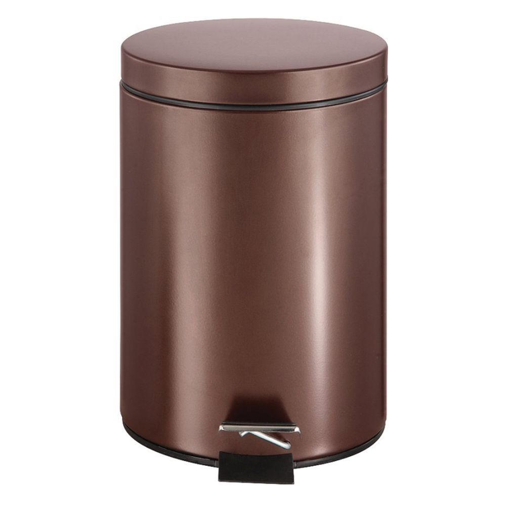 Simple Spaces 1.85 gal. Venetian Bronze Round Step Trash Can
