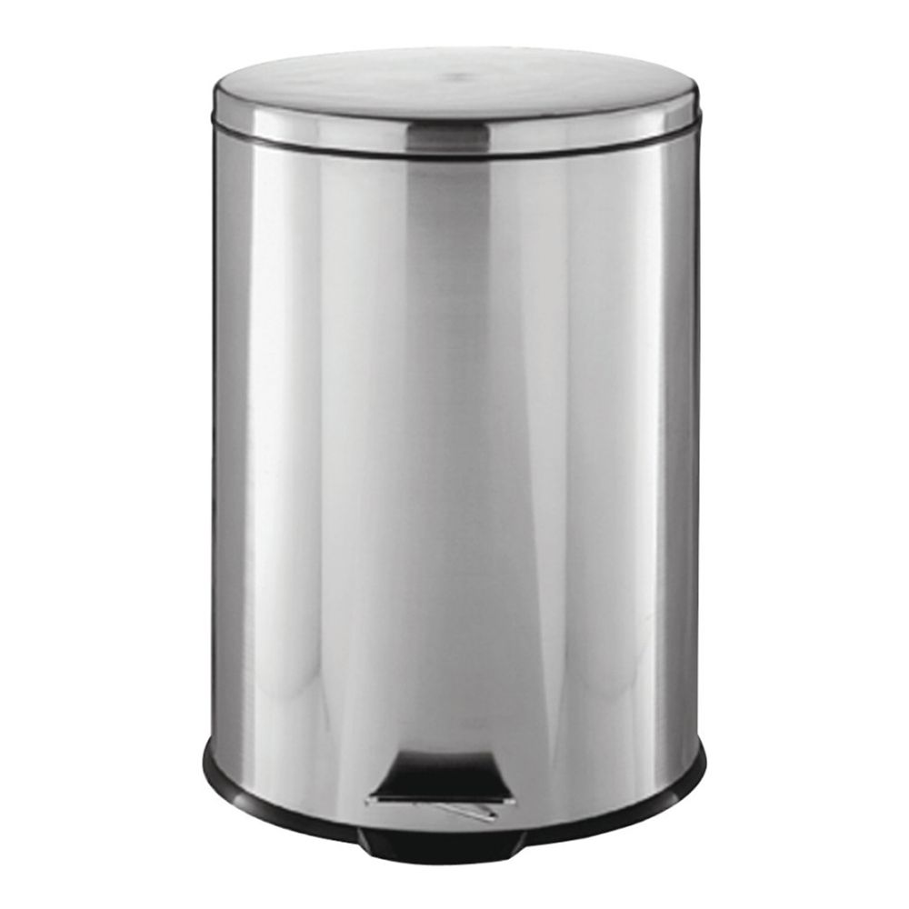 Simple Spaces 1.85 gal. Round Stainless Steel Trash Can