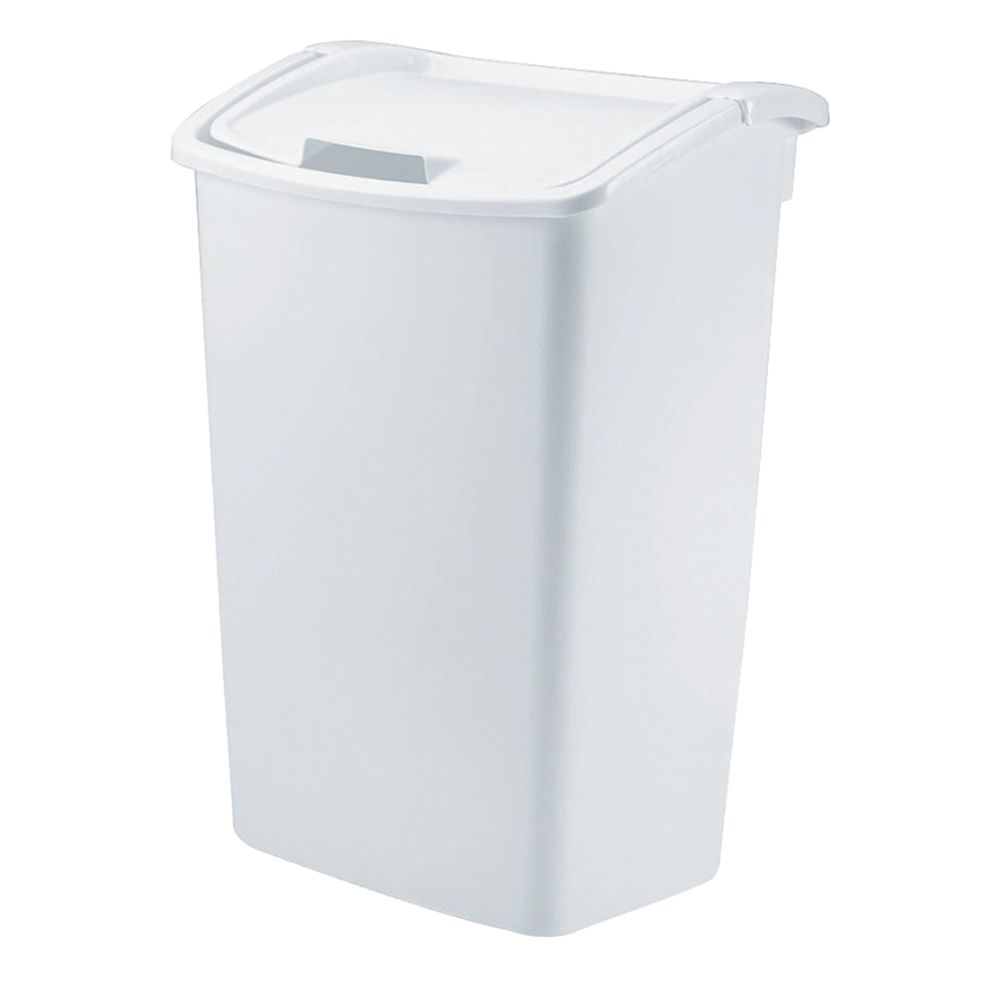 Rubbermaid 45 qt. Dual Lid Plastic Wastebasket