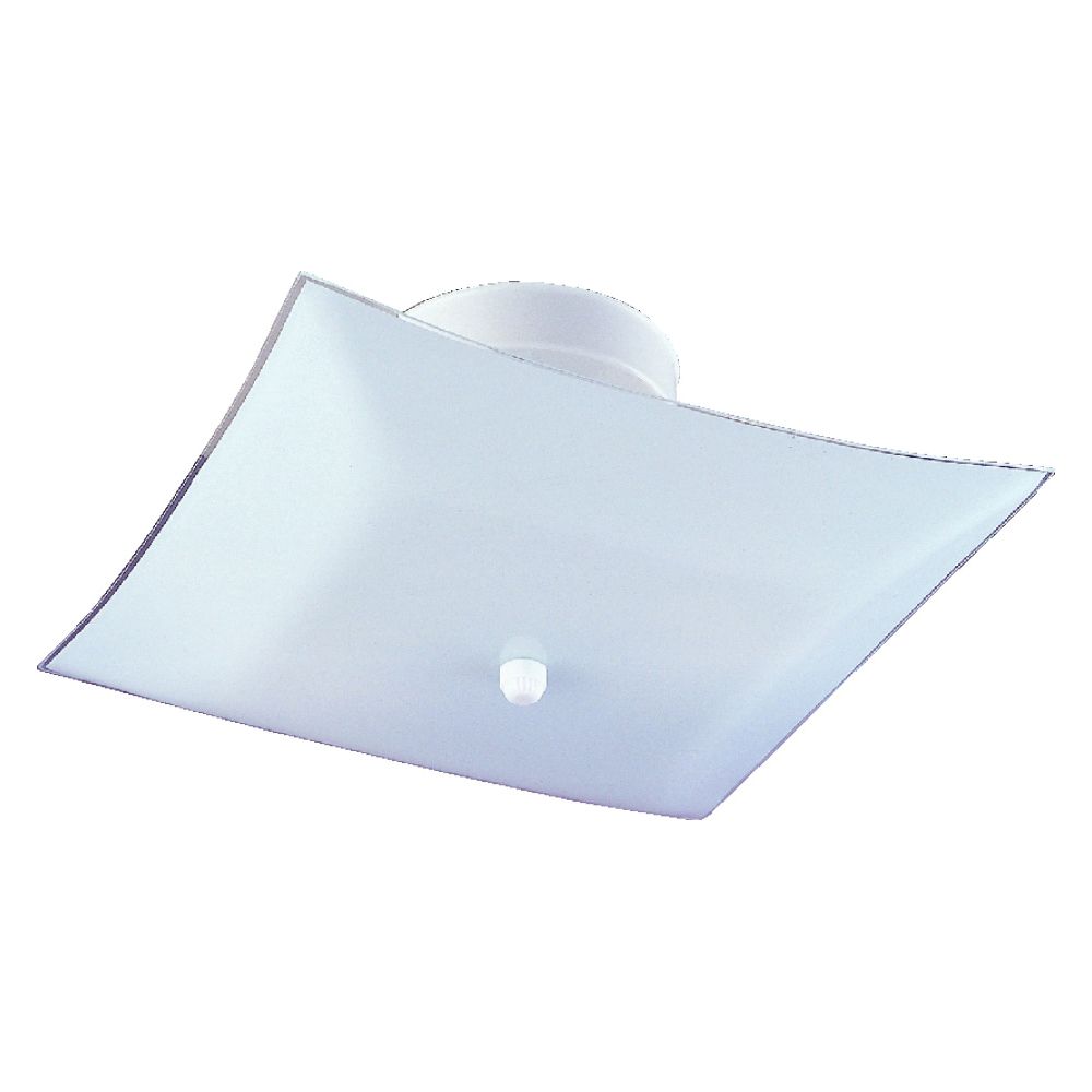Boston Harbor 11-1/4 in. 2-Light Semi-Flush Square Ceiling Light Fixture