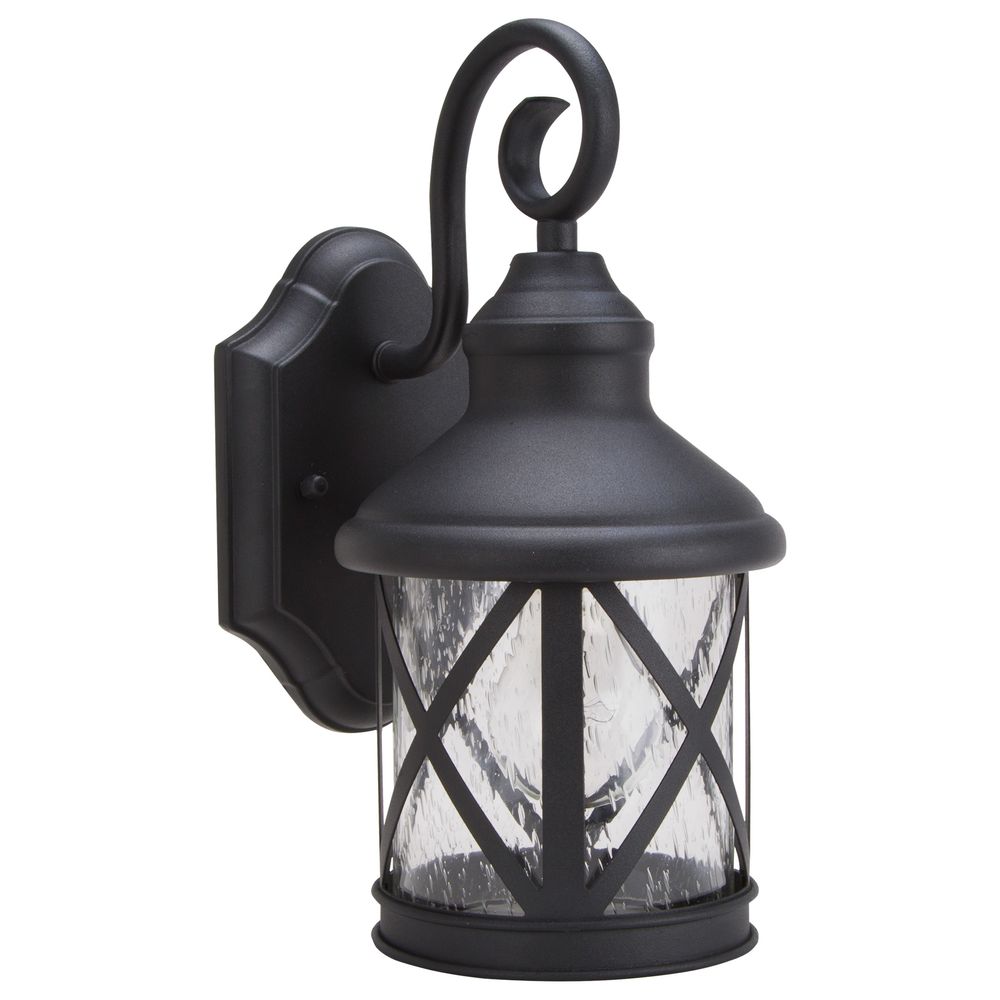 Boston Harbor 1-Light Black Outdoor Wall Lantern