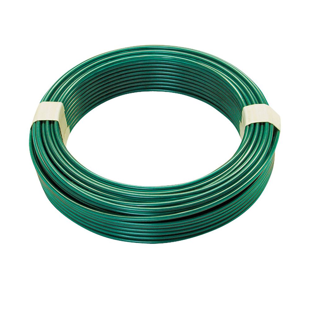 Hillman Group 100 ft. Green Vinyl Coated Steel Clothesline Wire