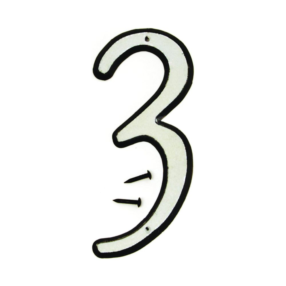Hy-Ko Products 4 in. Reflective House Number 3