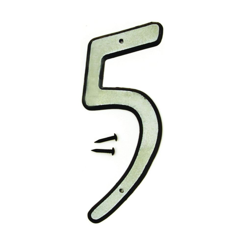 Hy-Ko Products 4 in. Reflective House Number 5