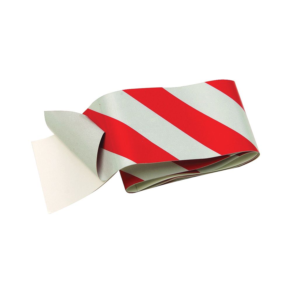 Hy-Ko Products 2 in. x 24 in. Red and Silver Reflective Safety Tape