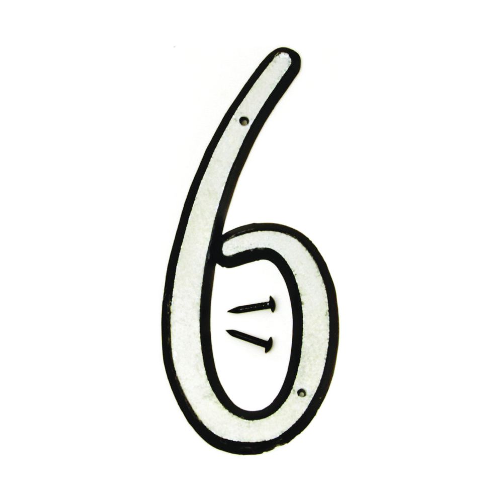 Hy-Ko Products 4 in. Reflective House Number 6