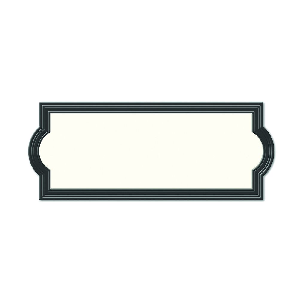 Hy-Ko Products Rectangular Black Plastic Address Plaque