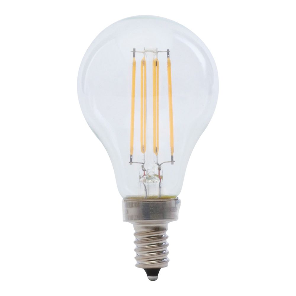 Feit Electric 60 W. Equivalent Soft White A15 Candelabra Base Filament LED Light Bulb, 2-Pack