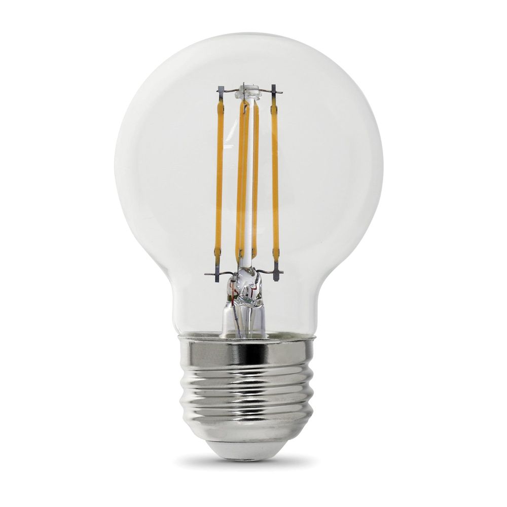 Feit Electric 40W Equivalent G16-1/2 E26 Soft White Filament LED Bulb