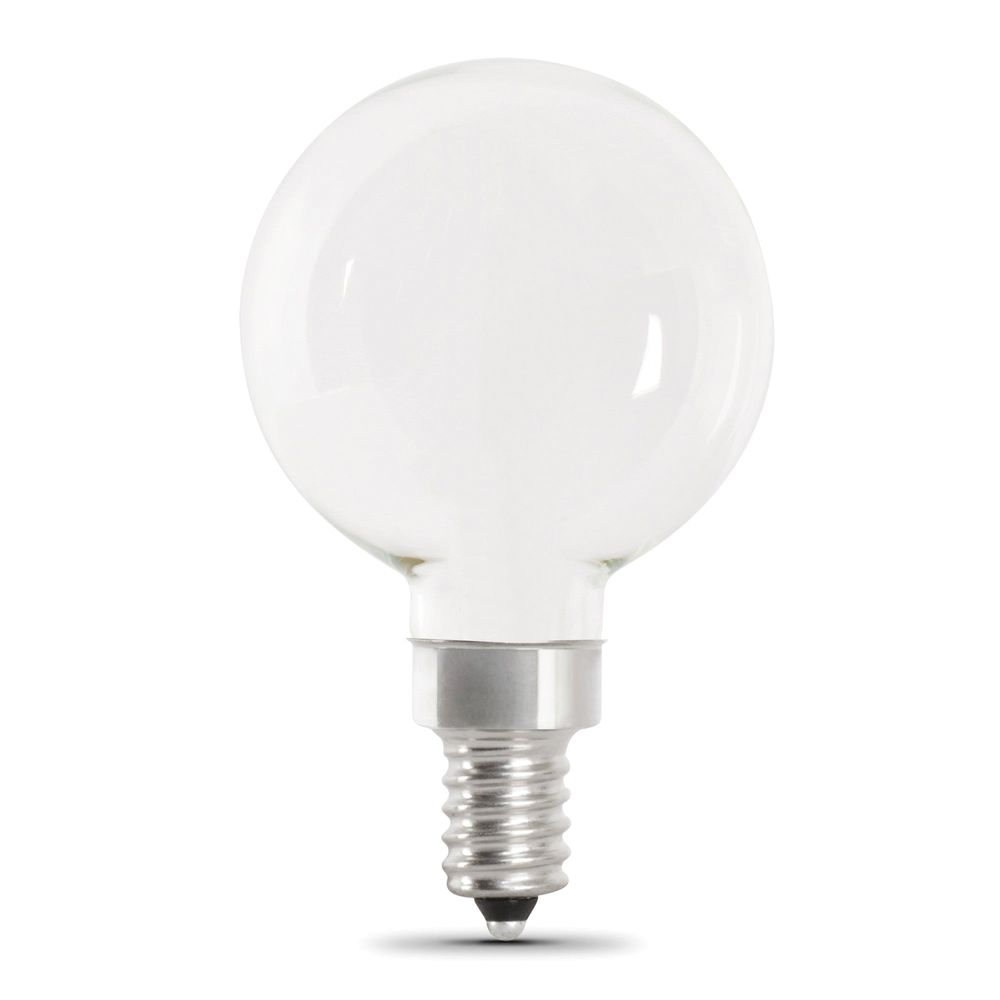 Feit Electric 40W Equivalent G16-1/2 Frosted Soft White Filament LED Bulb