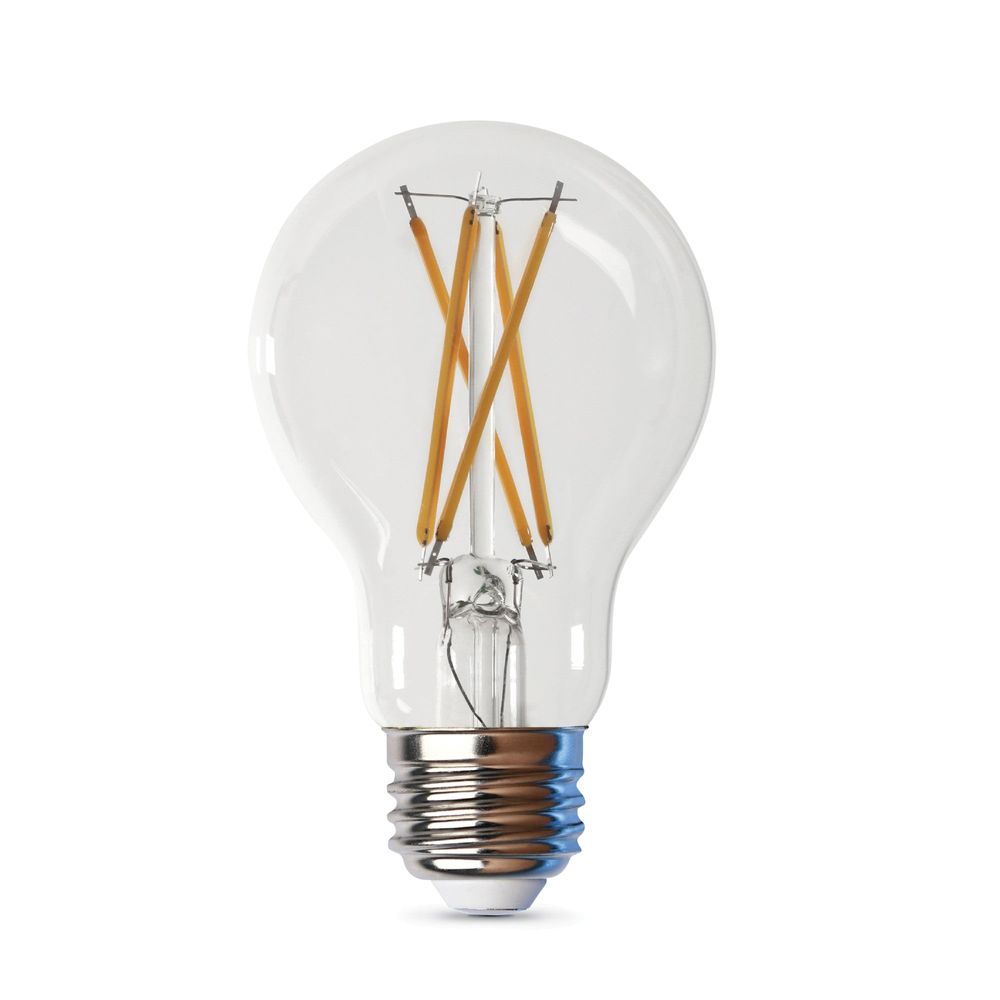 Feit Electric 60 W Equivalent A19 Clear Daylight Filament LED Bulb (4-Pack)